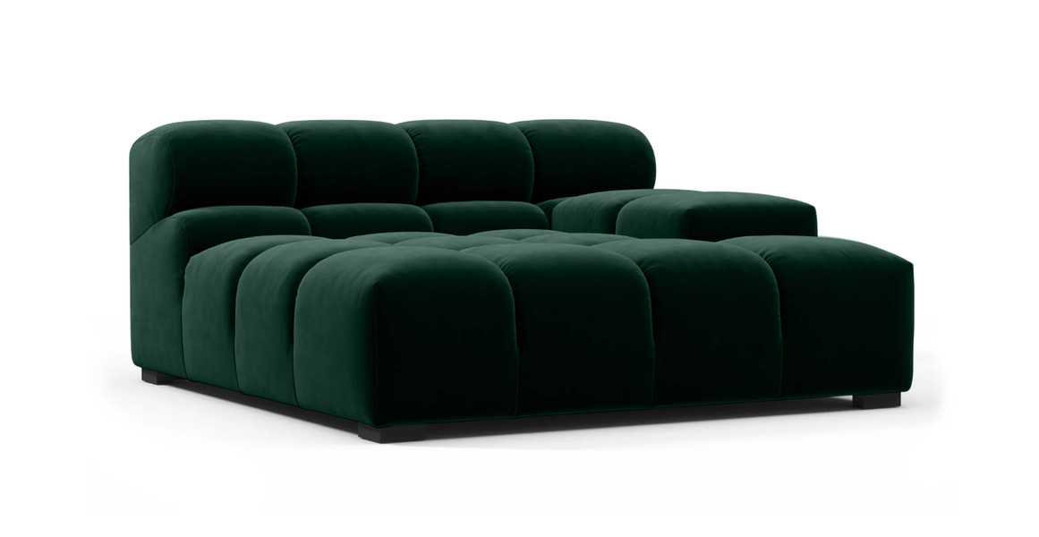 Tufted Sectional Sofa - Deep Large Right Arm