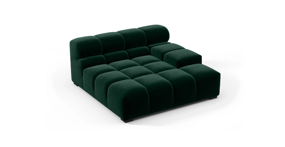 Tufted Sectional Sofa - Deep Large Right Arm