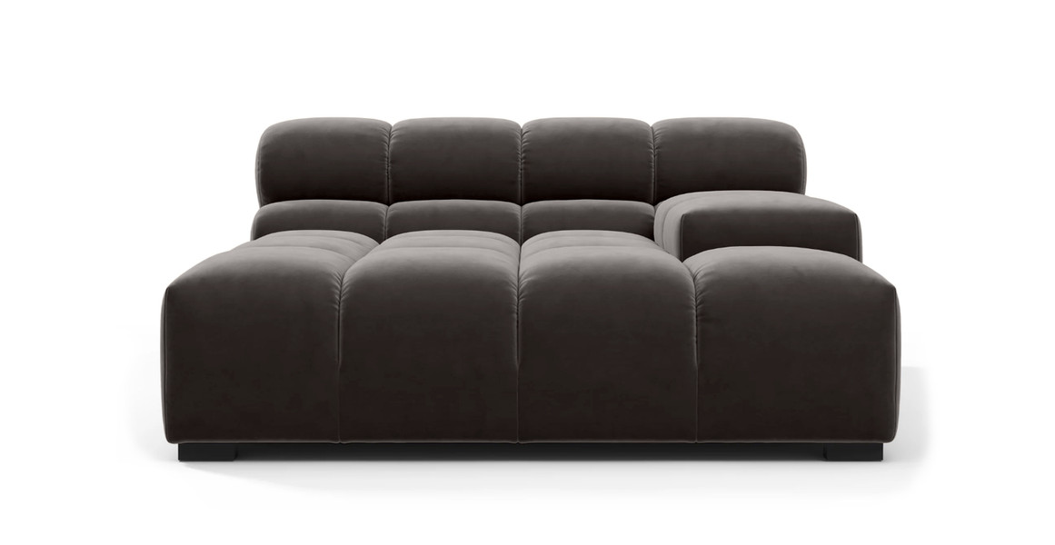 Tufted Sectional Sofa - Deep Large Right Arm