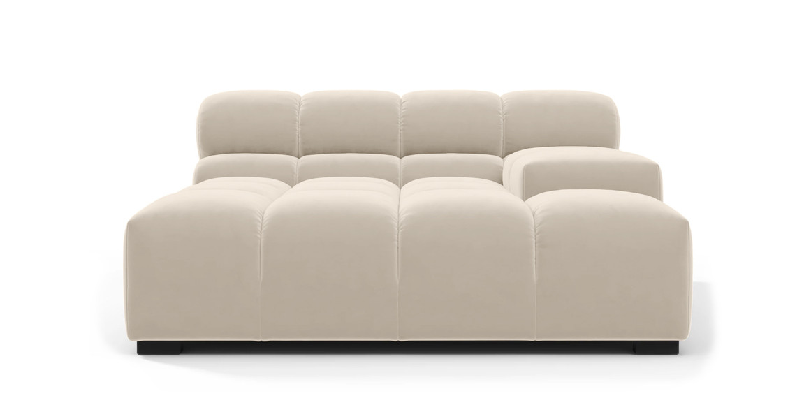 Tufted Sectional Sofa - Deep Large Right Arm