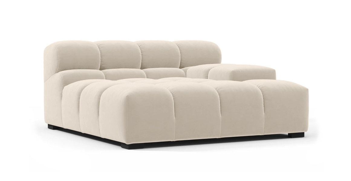 Tufted Sectional Sofa - Deep Large Right Arm