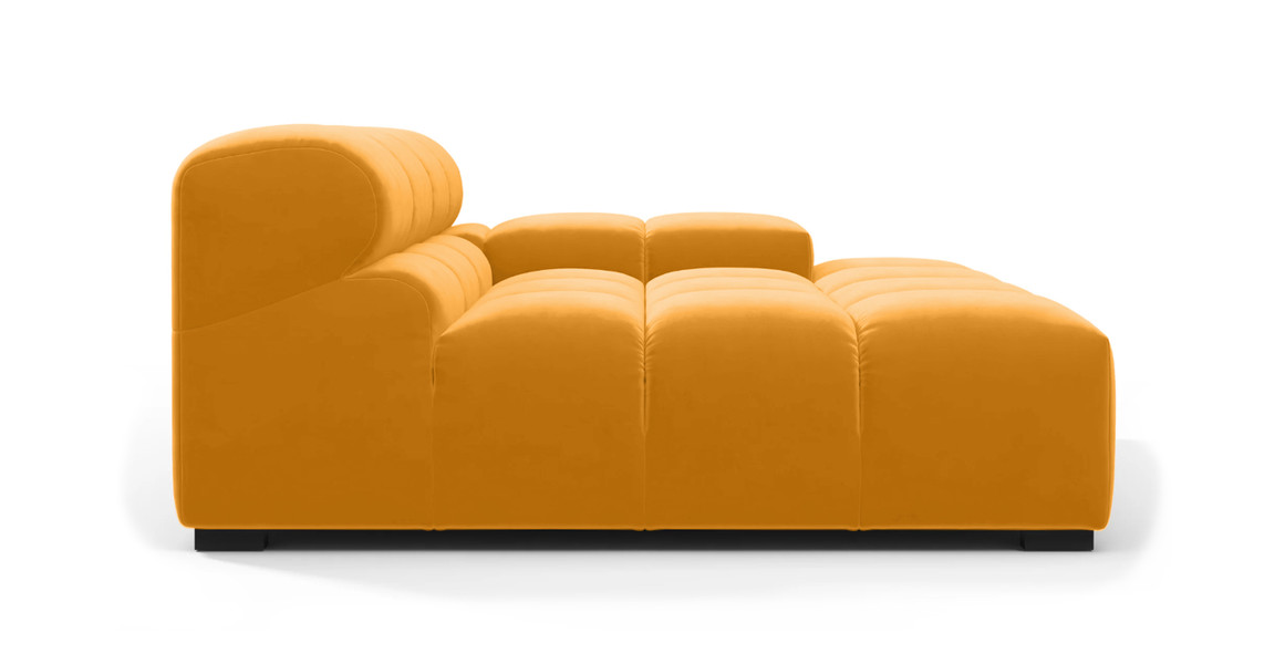 Tufted Sectional Sofa - Deep Large Right Arm