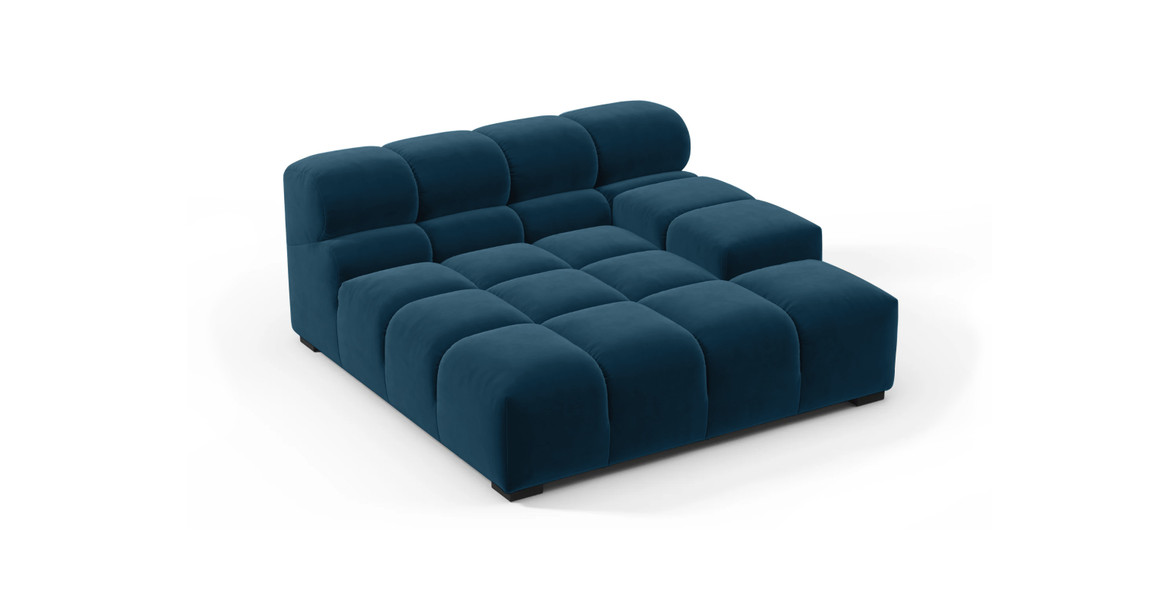Tufted Sectional Sofa - Deep Large Right Arm