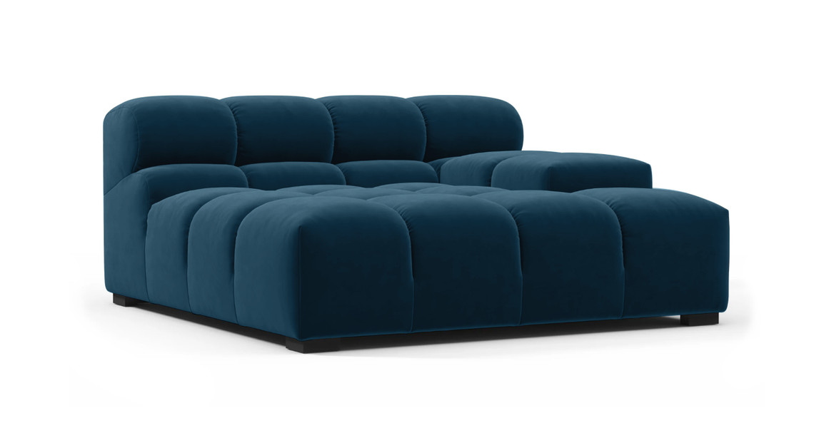 Tufted Sectional Sofa - Deep Large Right Arm