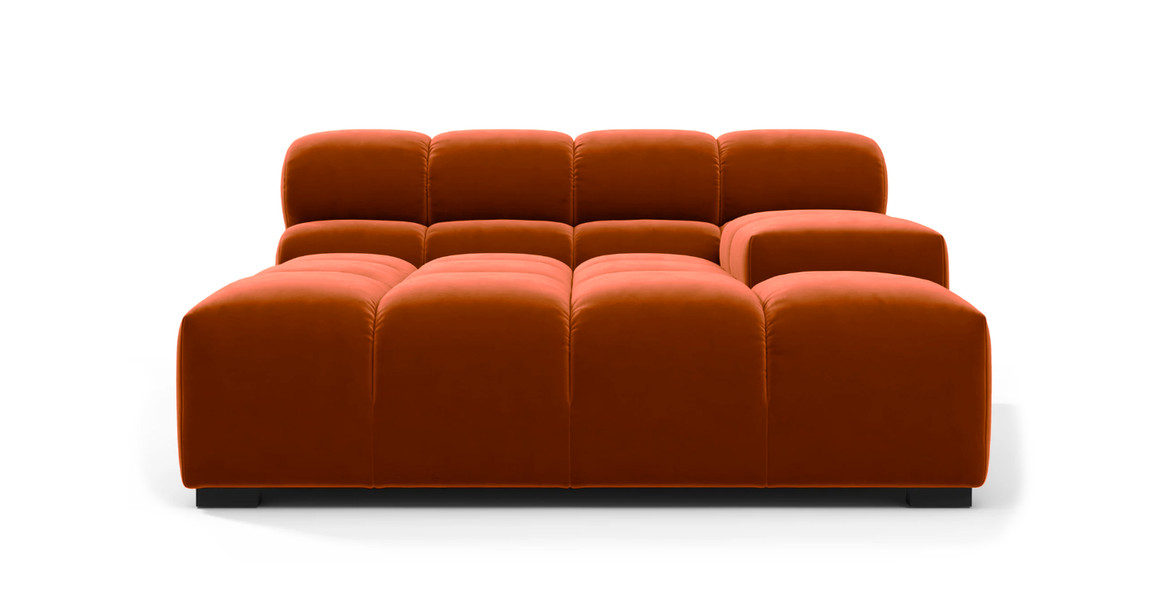 Tufted Sectional Sofa - Deep Large Right Arm