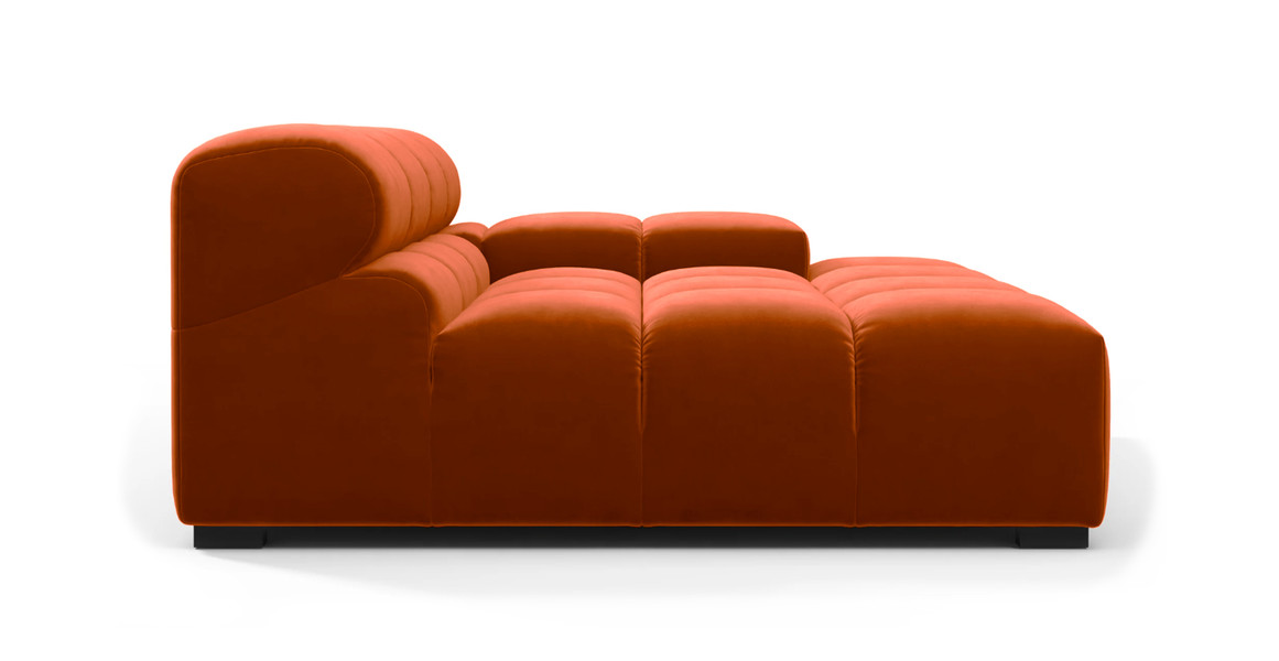 Tufted Sectional Sofa - Deep Large Right Arm
