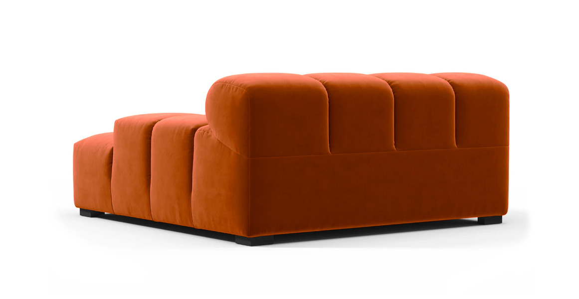Tufted Sectional Sofa - Deep Large Right Arm