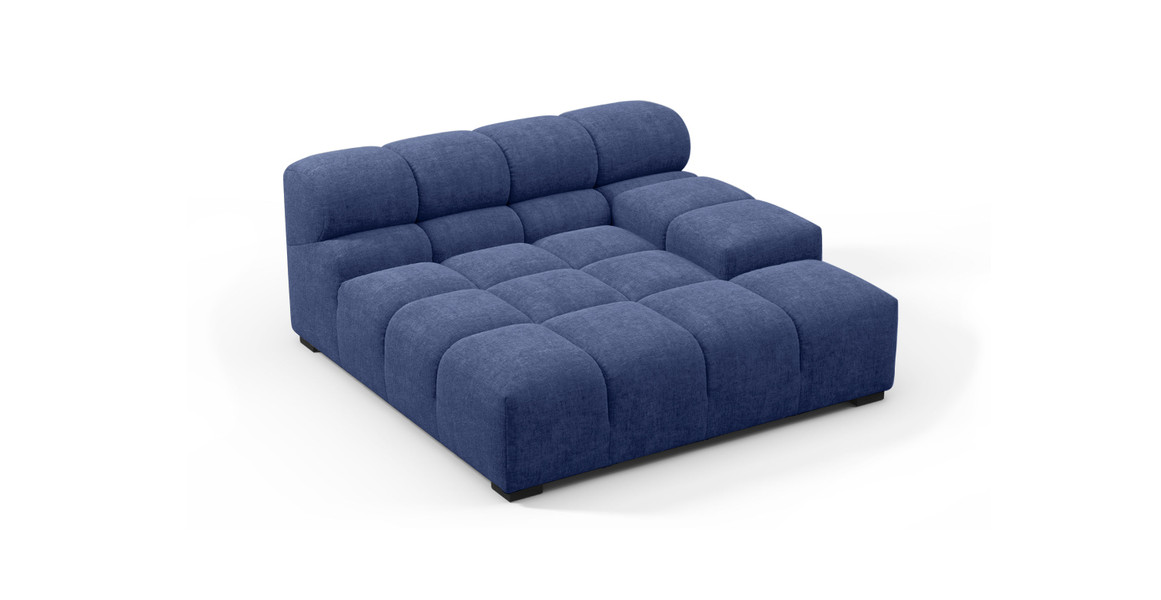 Tufted Sectional Sofa - Deep Large Right Arm