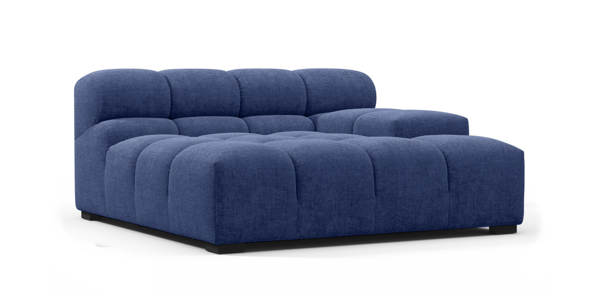 Tufted Sectional Sofa - Deep Large Right Arm