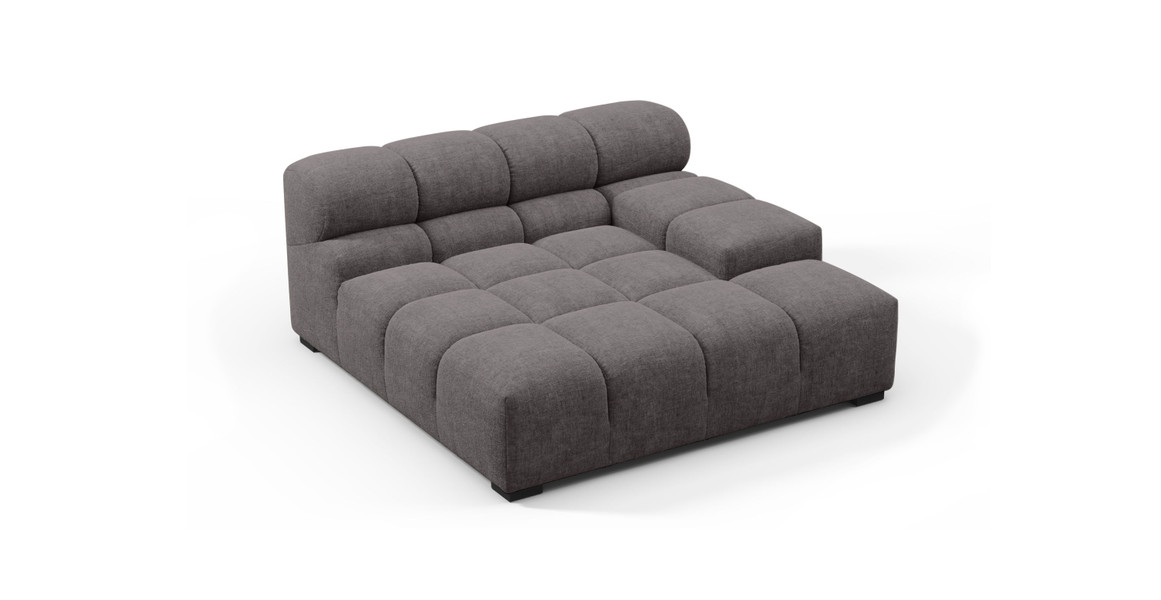 Tufted Sectional Sofa - Deep Large Right Arm