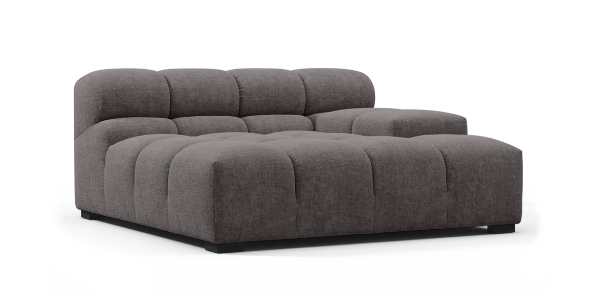 Tufted Sectional Sofa - Deep Large Right Arm
