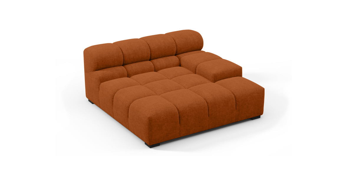 Tufted Sectional Sofa - Deep Large Right Arm
