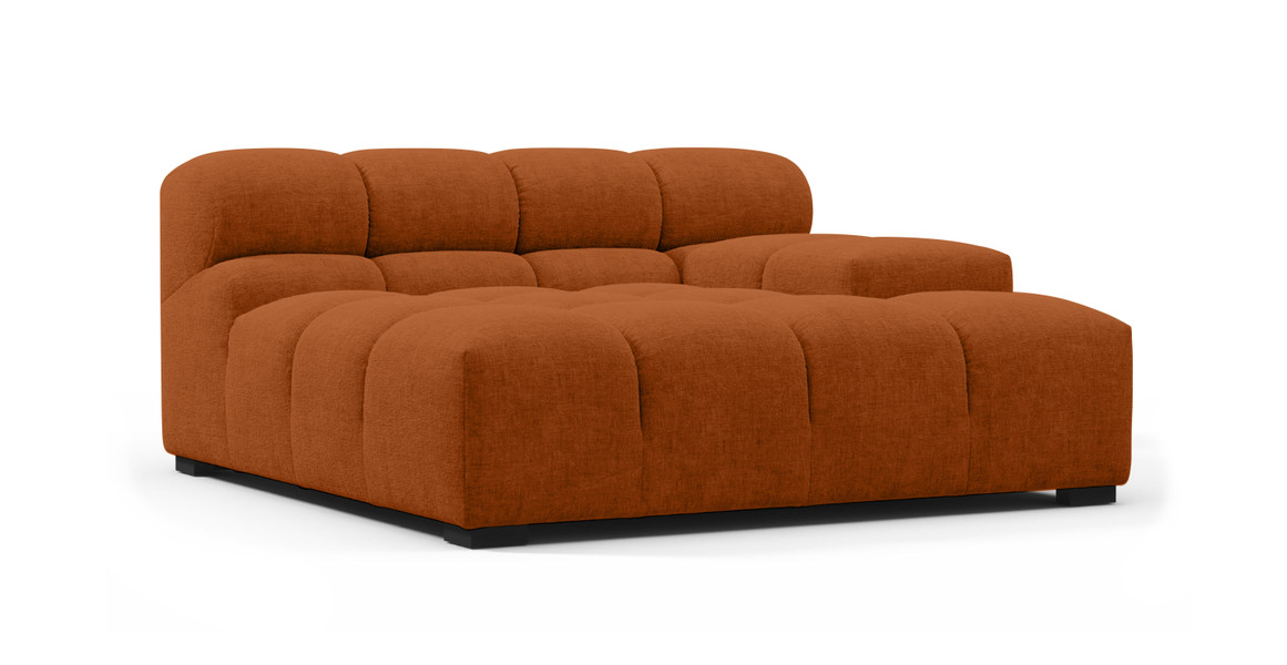Tufted Sectional Sofa - Deep Large Right Arm