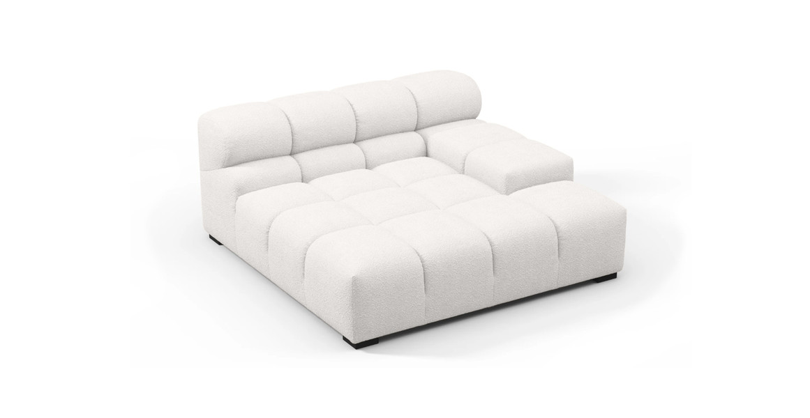 Tufted Sectional Sofa - Deep Large Right Arm