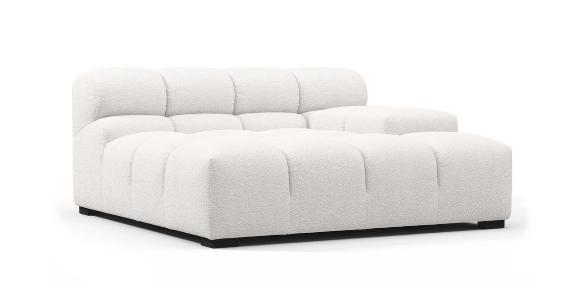 Tufted Sectional Sofa - Deep Large Right Arm