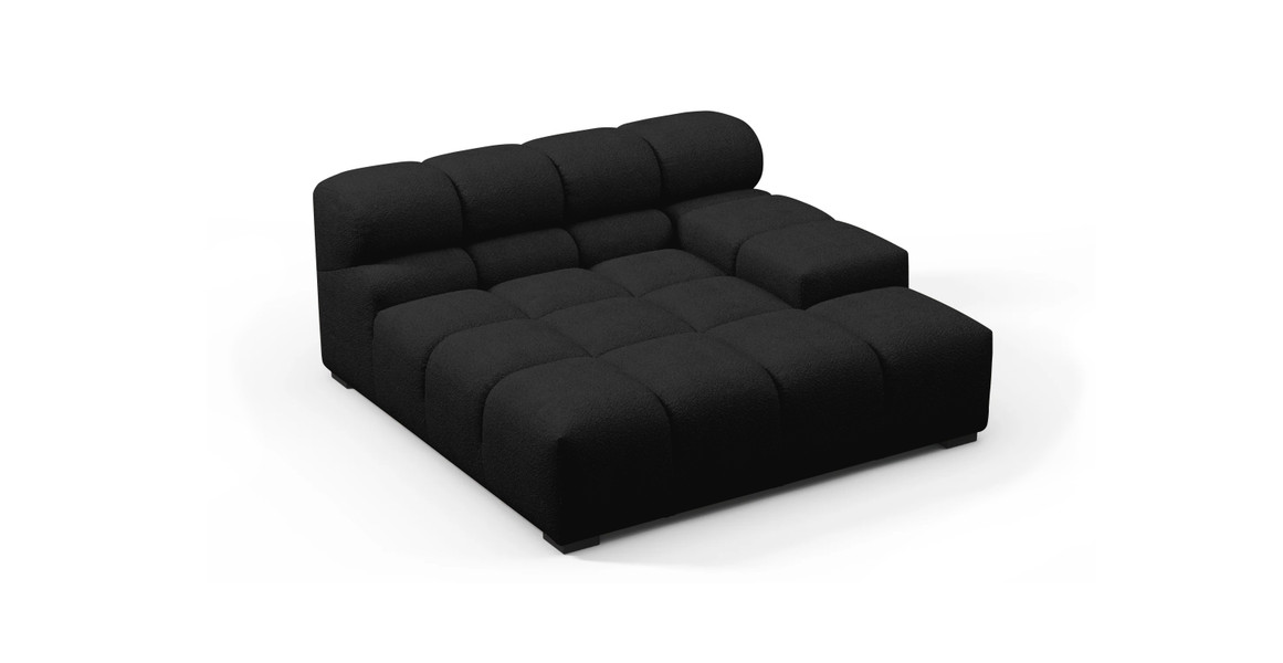 Tufted Sectional Sofa - Deep Large Right Arm