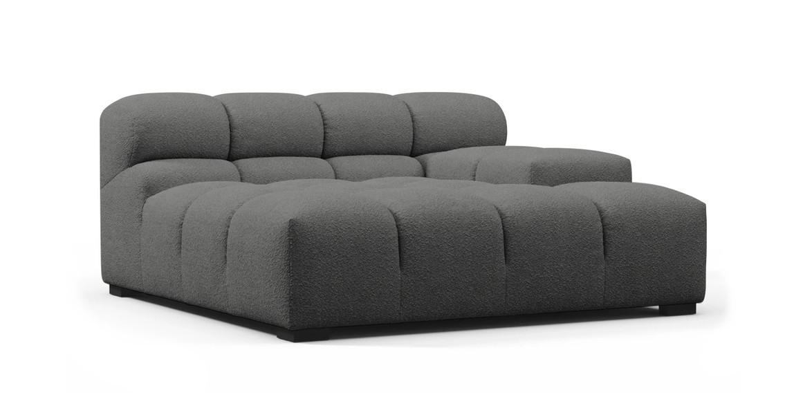 Tufted Sectional Sofa - Deep Large Right Arm