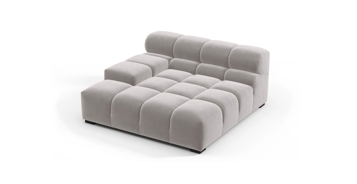 Tufted Sectional Sofa - Deep Large Left Arm