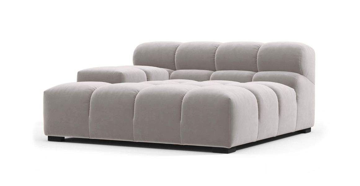Tufted Sectional Sofa - Deep Large Left Arm