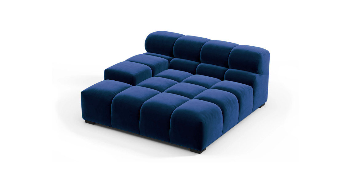 Tufted Sectional Sofa - Deep Large Left Arm