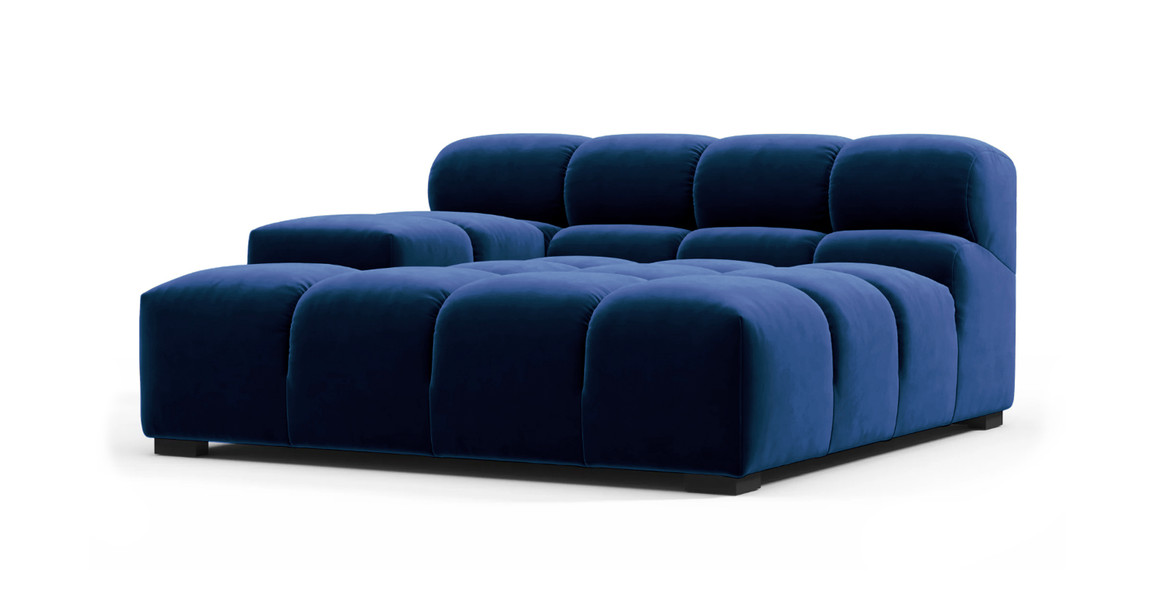 Tufted Sectional Sofa - Deep Large Left Arm