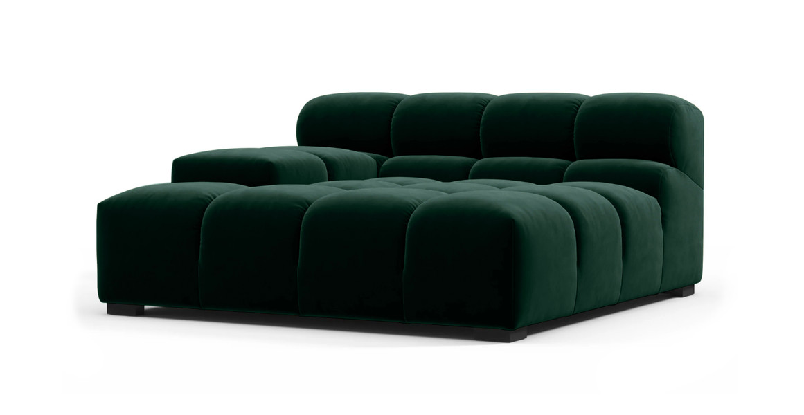 Tufted Sectional Sofa - Deep Large Left Arm
