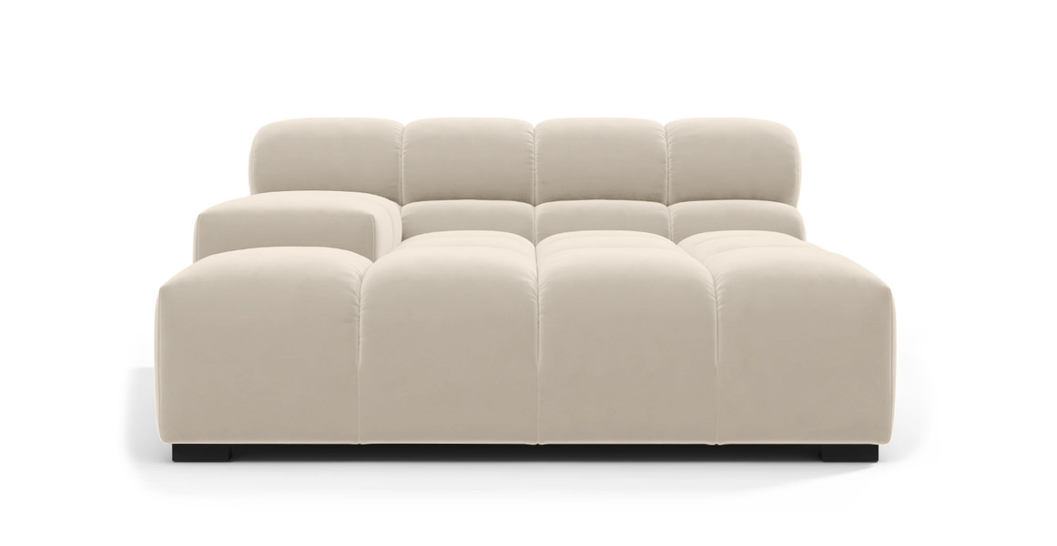 Tufted Sectional Sofa - Deep Large Left Arm