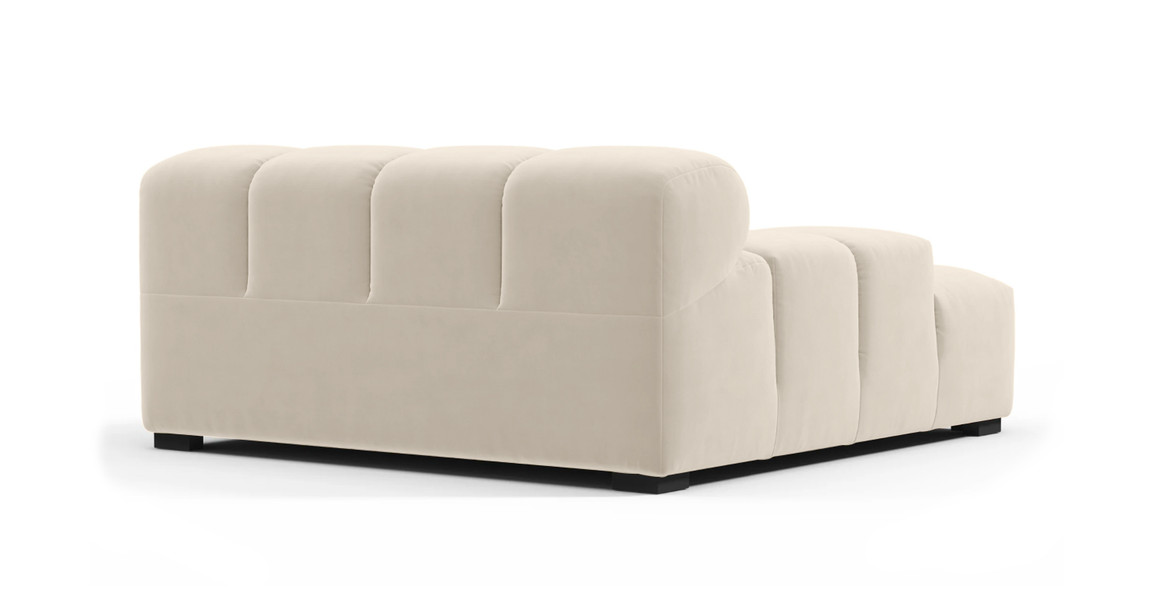 Tufted Sectional Sofa - Deep Large Left Arm