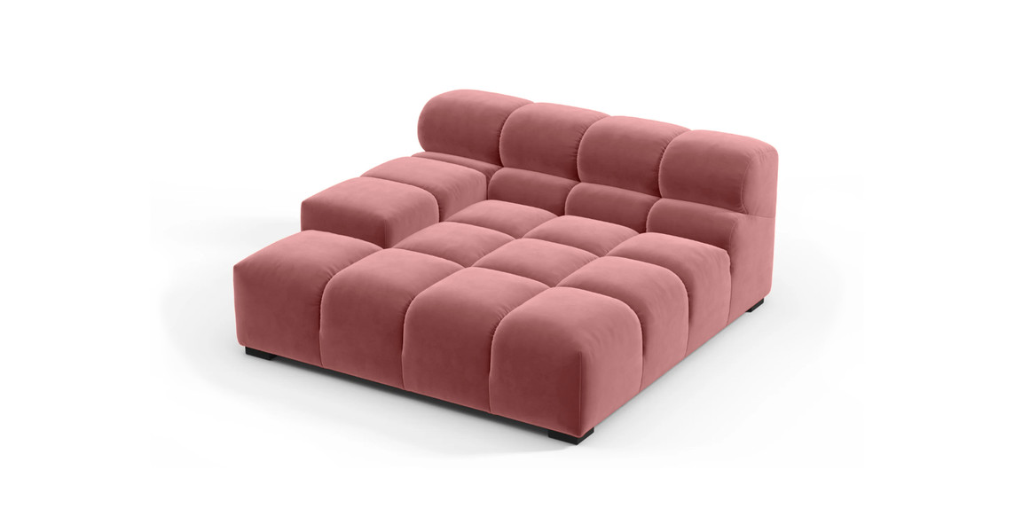 Tufted Sectional Sofa - Deep Large Left Arm