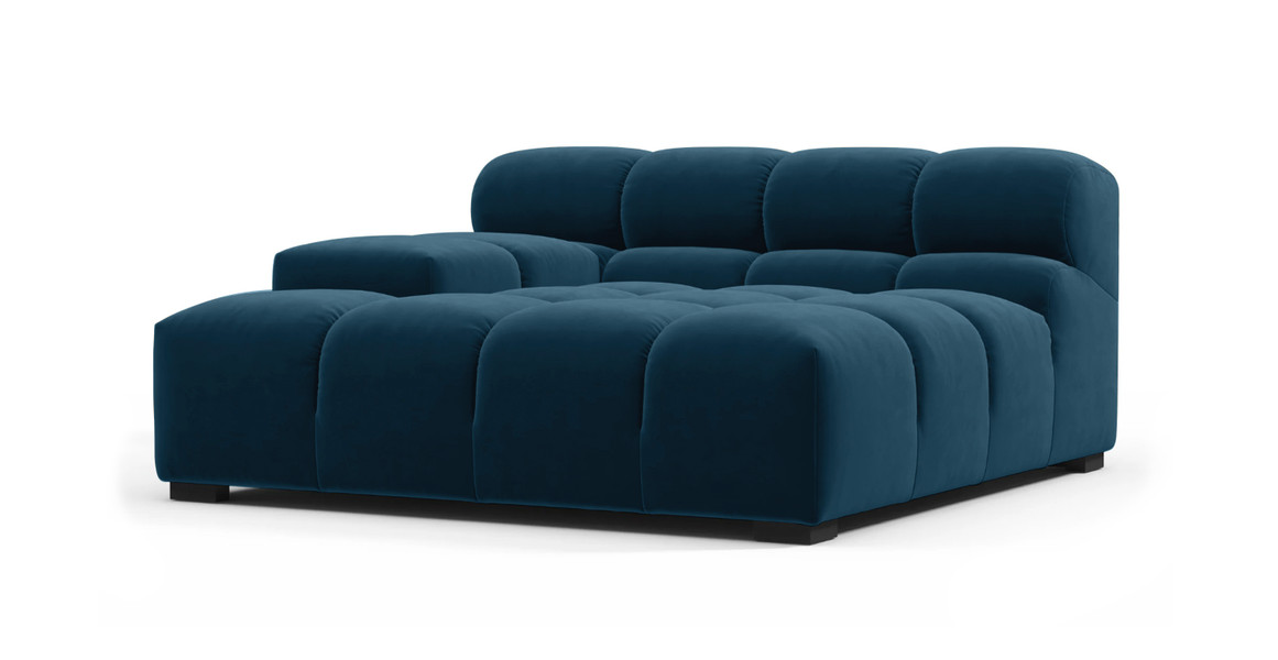 Tufted Sectional Sofa - Deep Large Left Arm