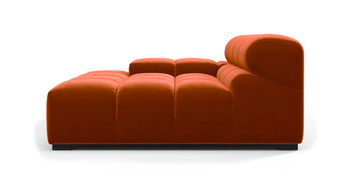 Tufted Sectional Sofa - Deep Large Left Arm