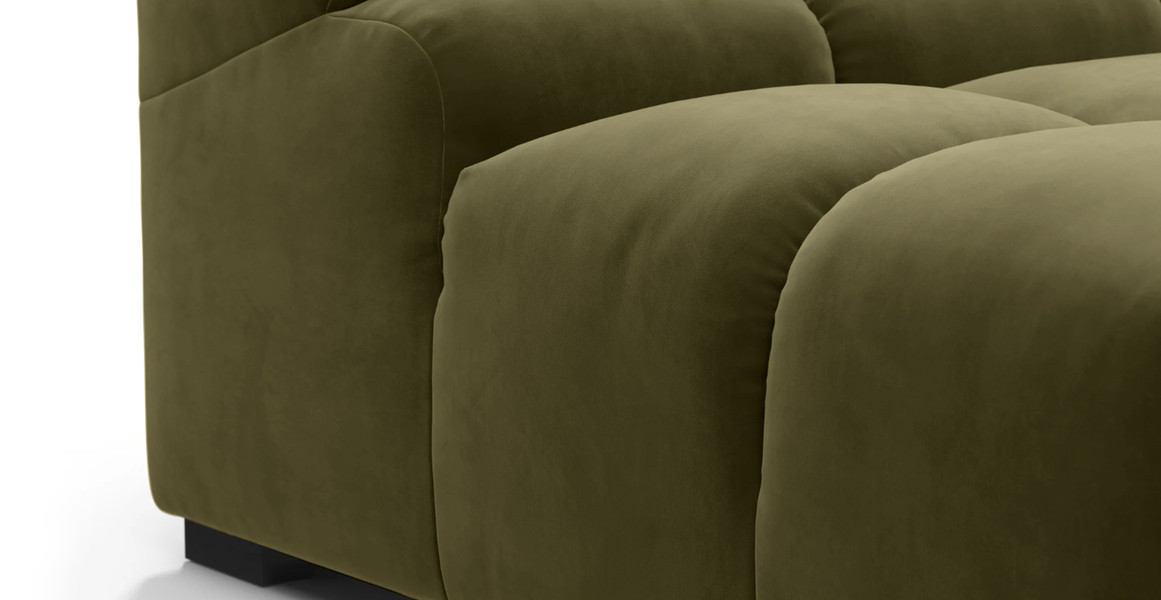 Tufted Sectional Sofa - Deep Large Right Corner