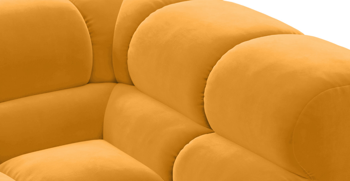 Tufted Sectional Sofa - Deep Large Right Corner