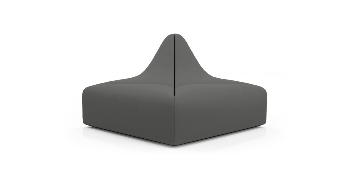 Dune Outdoor Sunbrella Sofa - Half Backrest