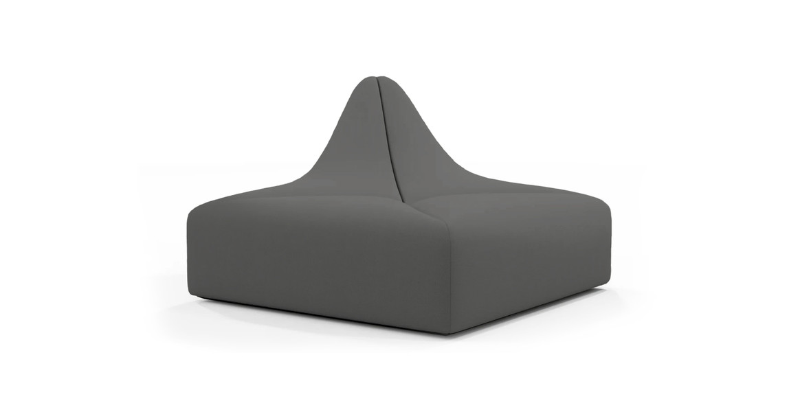 Dune Outdoor Sunbrella Sofa - Half Backrest