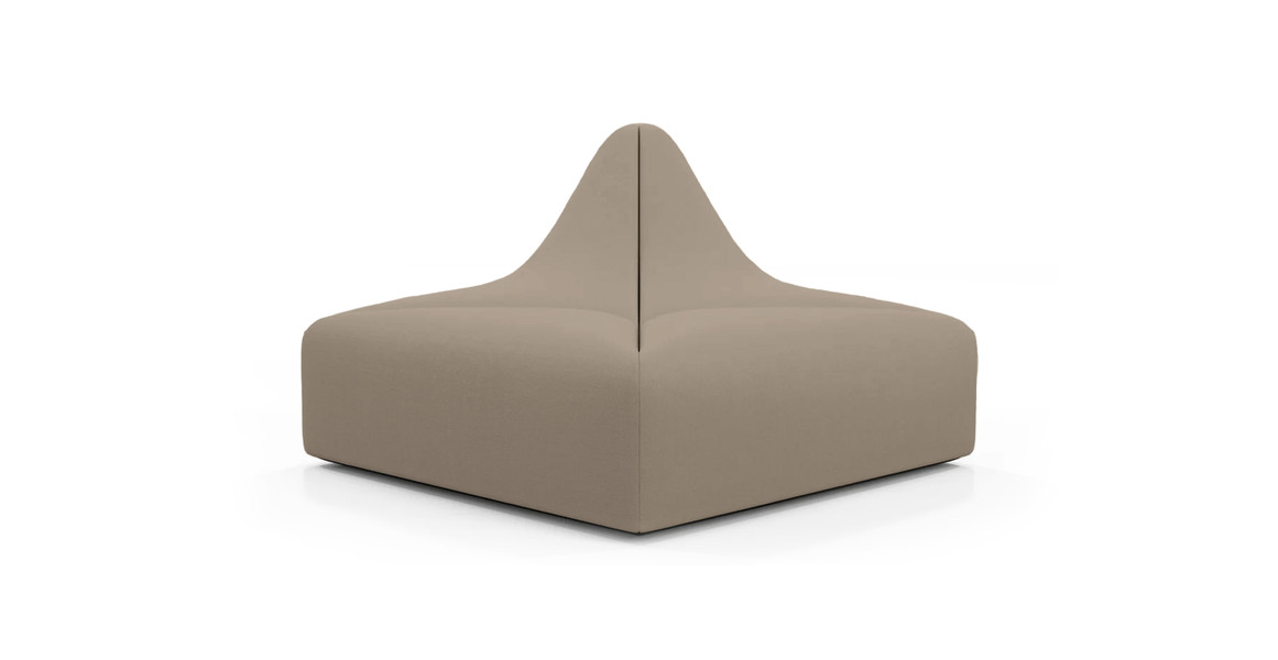 Dune Outdoor Sunbrella Sofa - Half Backrest