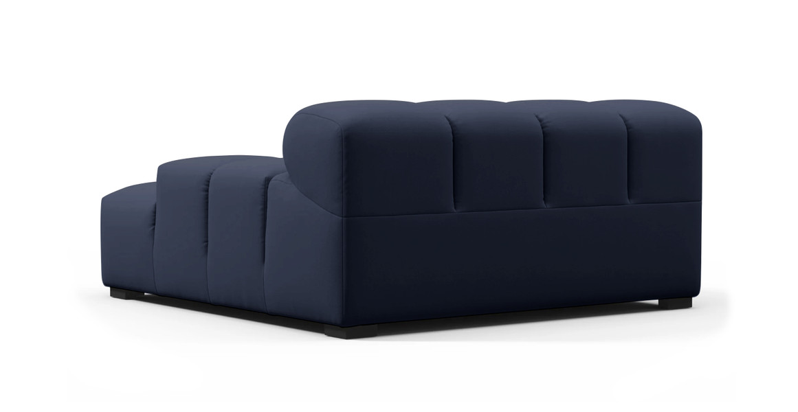 Tufted Outdoor Sunbrella Sofa Module - Deep Large Right Arm