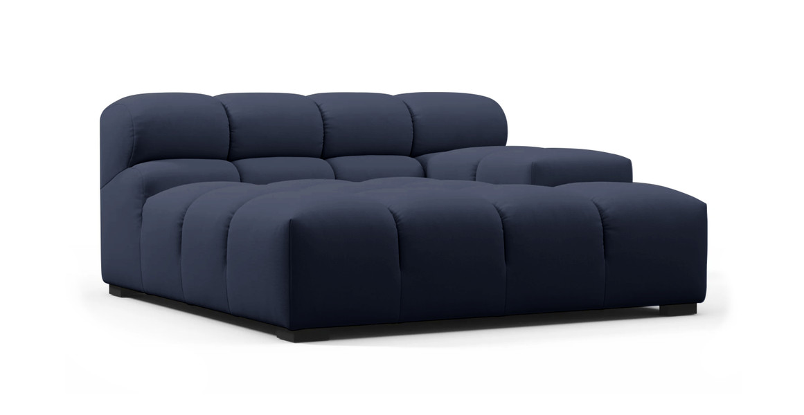 Tufted Outdoor Sunbrella Sofa Module - Deep Large Right Arm
