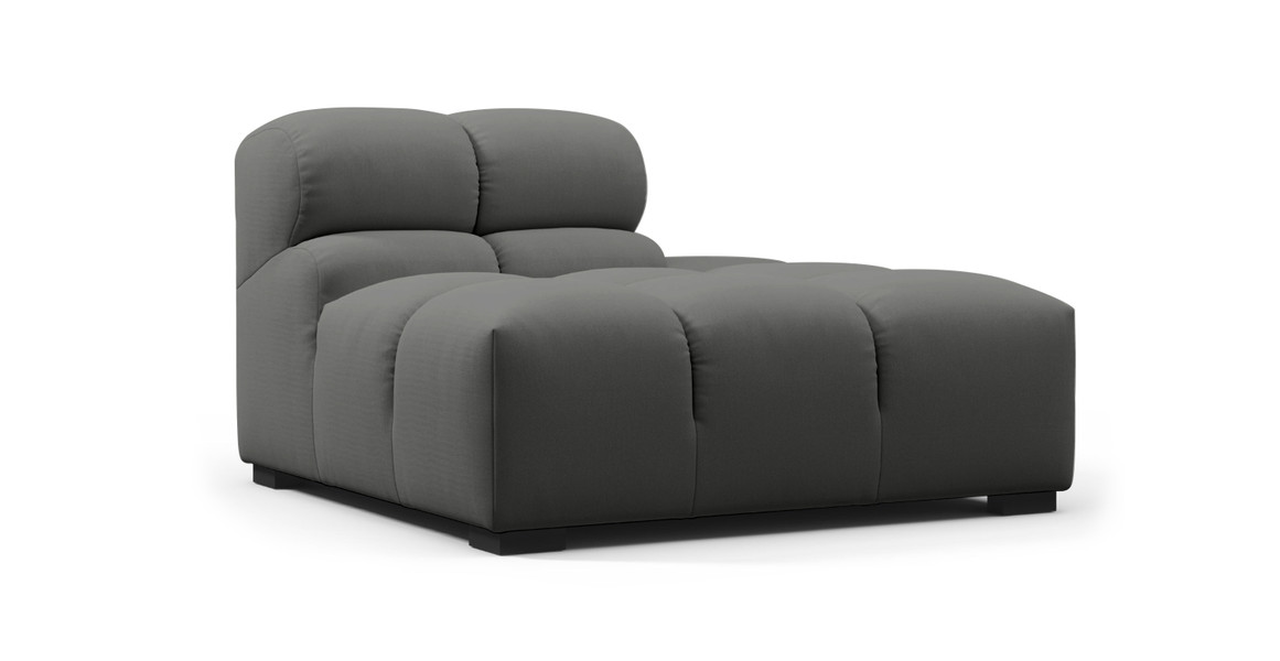 Tufted Outdoor Sunbrella Sofa Module - Right Armless End Unit