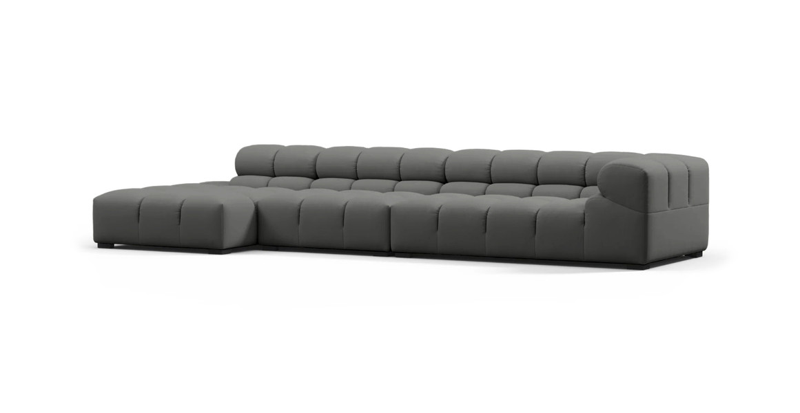 Tufted Outdoor Sunbrella Sectional Sofa - Large Left Chaise