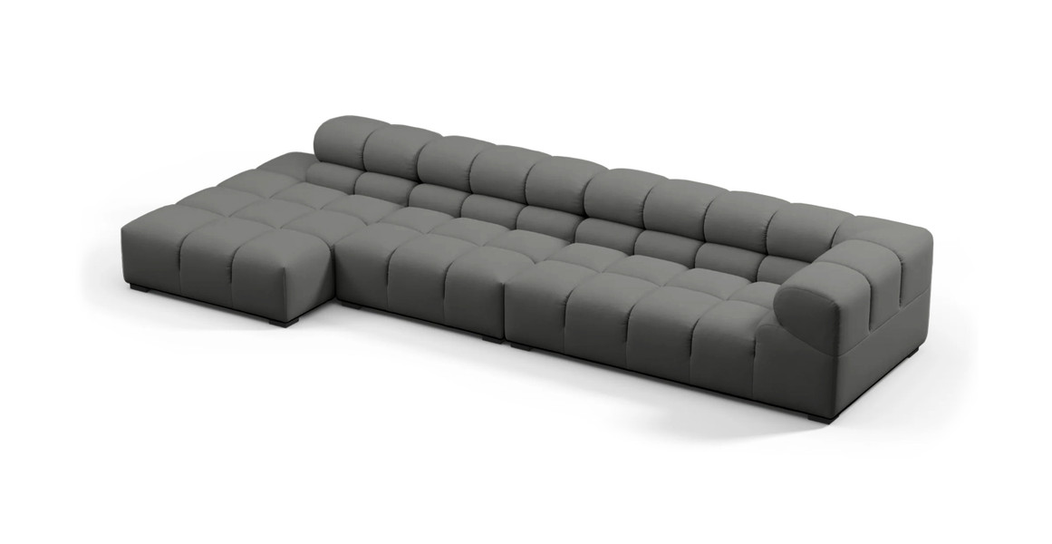 Tufted Outdoor Sunbrella Sectional Sofa - Large Left Chaise