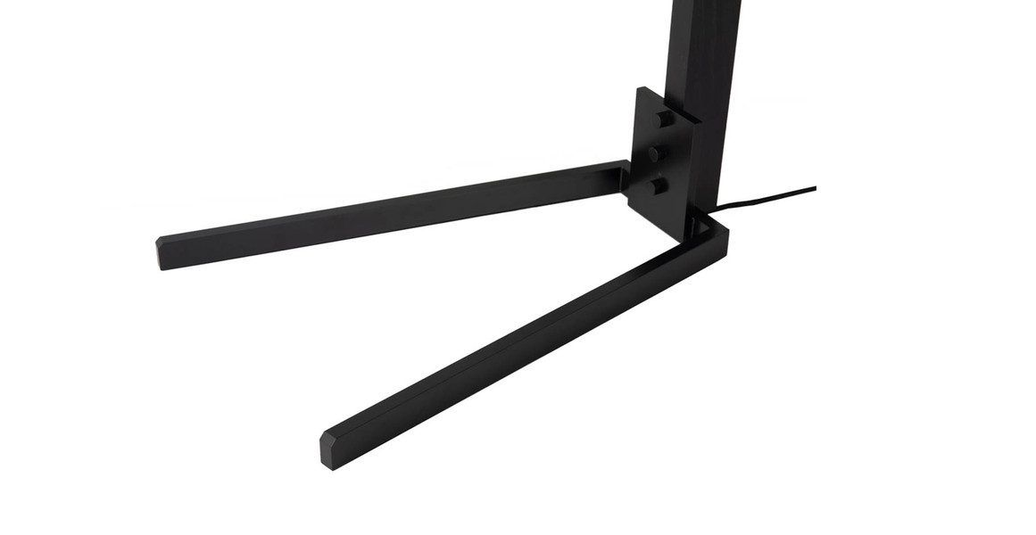 Morelli Arc Floor Lamp - 84", Satin Nickel & Black, Dimmer Switch, V-base