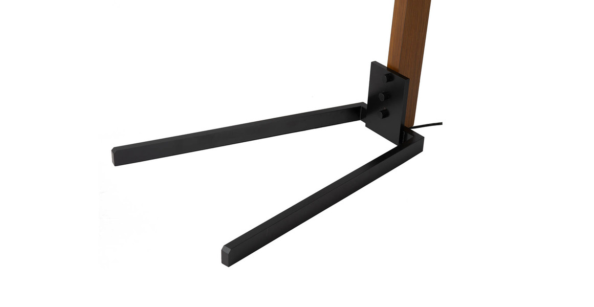 Morelli Arc Floor Lamp - 84", Satin Nickel & Black, Dimmer Switch, V-base