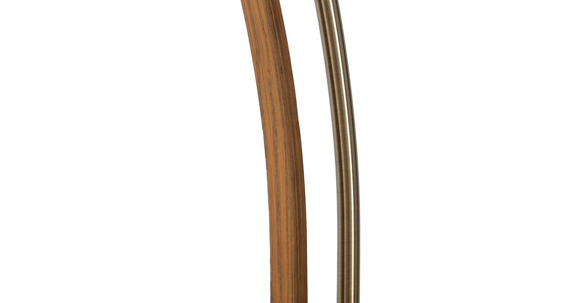 Morelli Arc Floor Lamp - 84", Satin Nickel & Black, Dimmer Switch, V-base