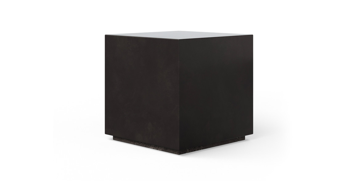 Kips Bay Brutalist Concrete End Table