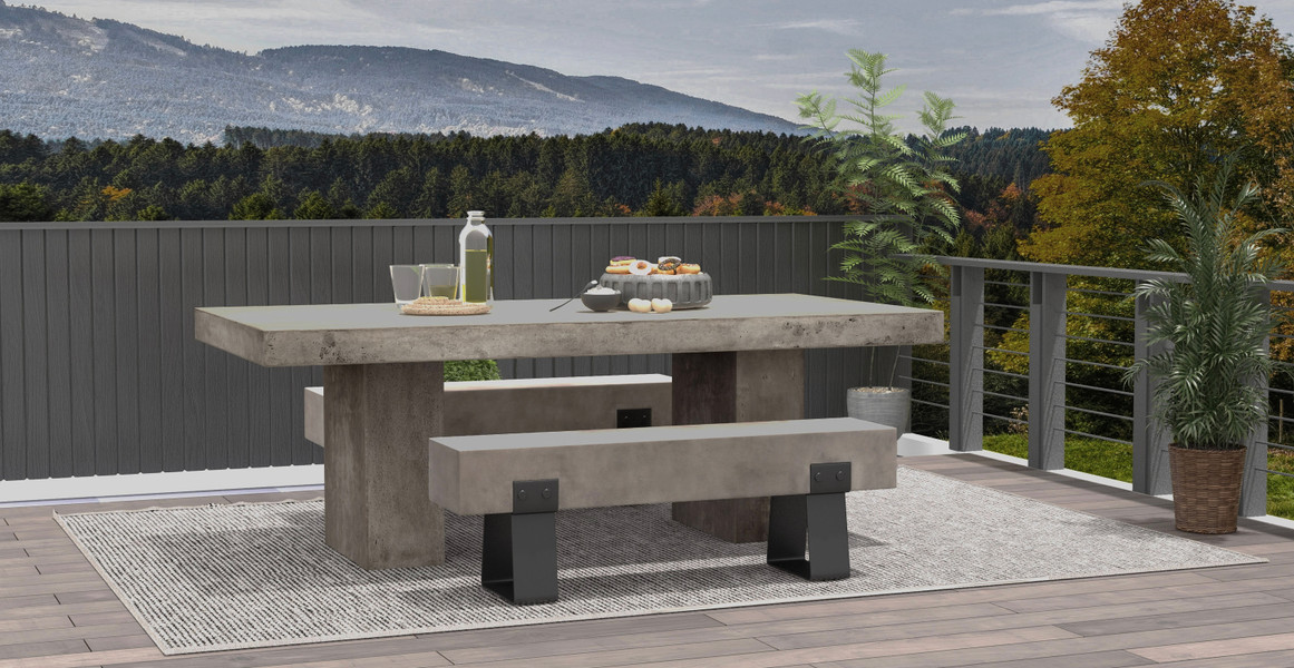 Fort Greene Minimalist Concrete Dining Table