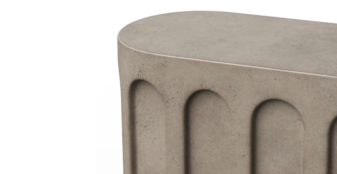 Metropolis Modern Indoor/Outdoor Concrete Bench