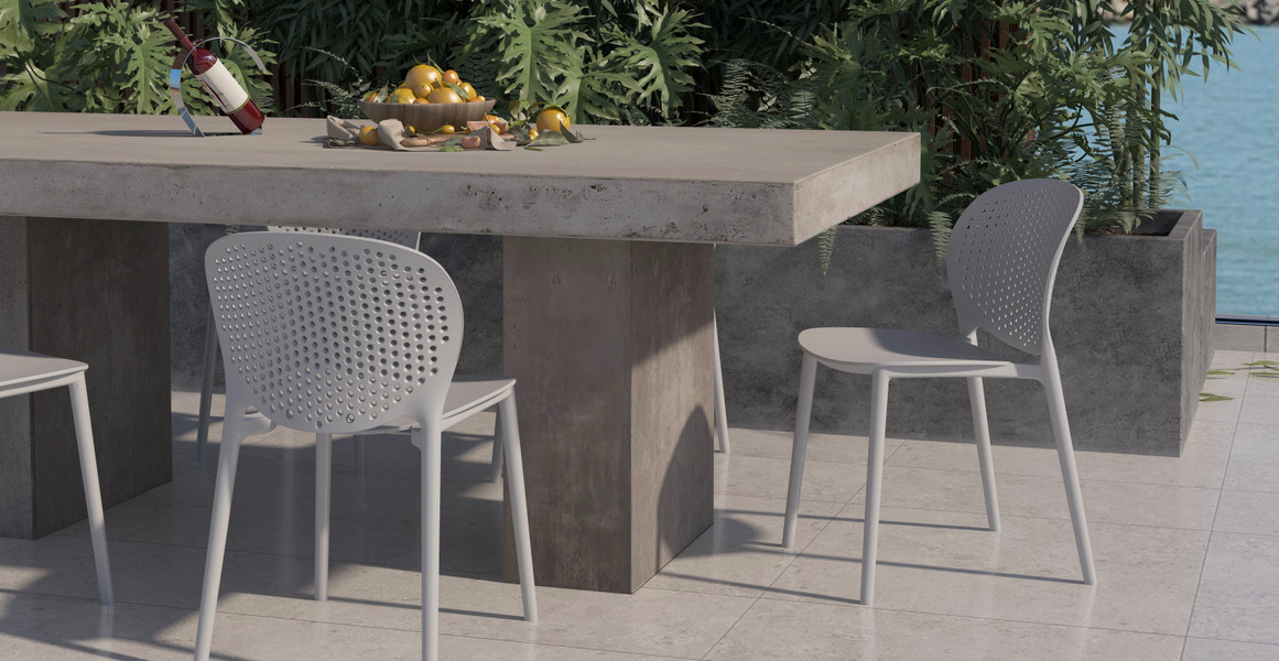 Bryant Indoor/Outdoor Stackable Side Chairs (Set of 4)