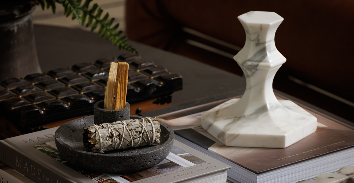 Bedford Circular Stone Incense Holder