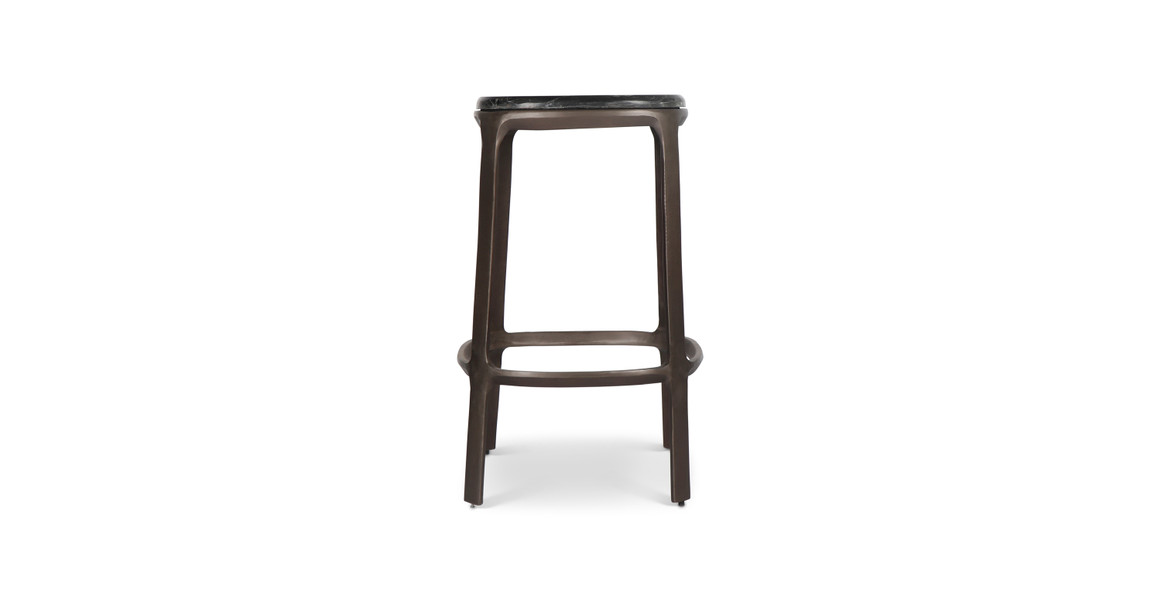 Wooster Marble Contemporary Counter Stool